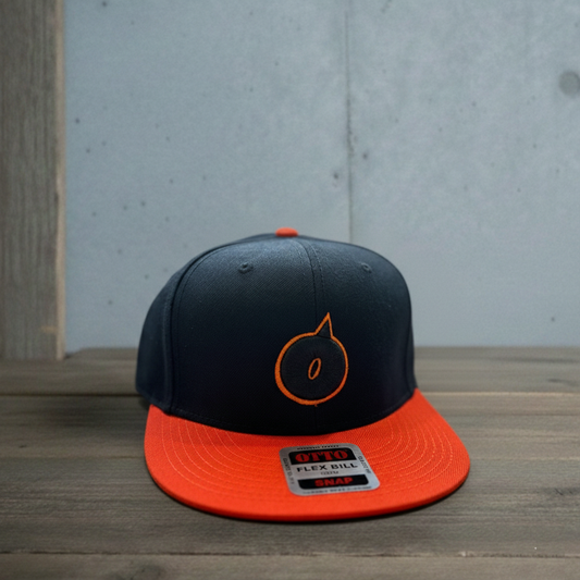 HANAWA ROCK ロープロファイルキャップ（ブラック×オレンジ）